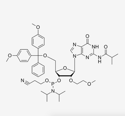N2-IBu-5'-O--2'-O-MOE-G-CE นิวคลีโอไทด์ดัดแปลง 5'-O--N2-Isobutyryl-2'-O-ethylguanosine CAS 251647-55-9