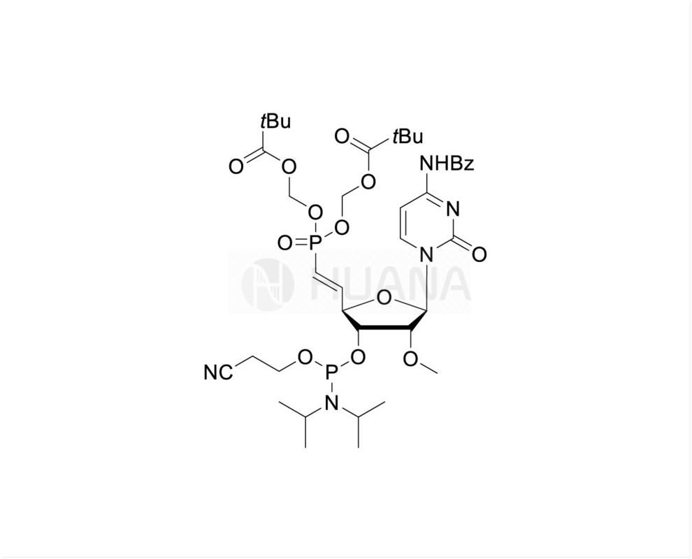 5'-POM-(E) -วินิลฟอสโฟเนต-2'-O-Me-rC(Bz)-3'-CE-ฟอสโฟรามิไดต์